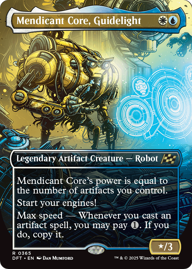 Mendicant Core, Guidelight (Borderless) (DFT-365) [Aetherdrift] Foil