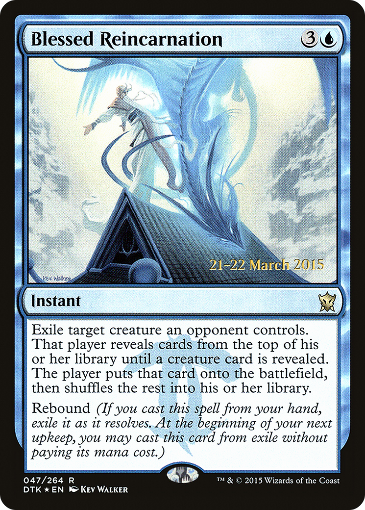 Blessed Reincarnation (PRE-47S) [Dragons of Tarkir Promos] Foil