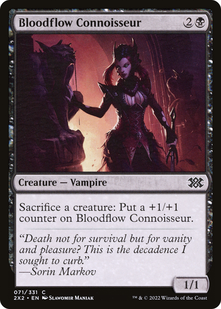 Bloodflow Connoisseur (2X2-071) [Double Masters 2022] Foil