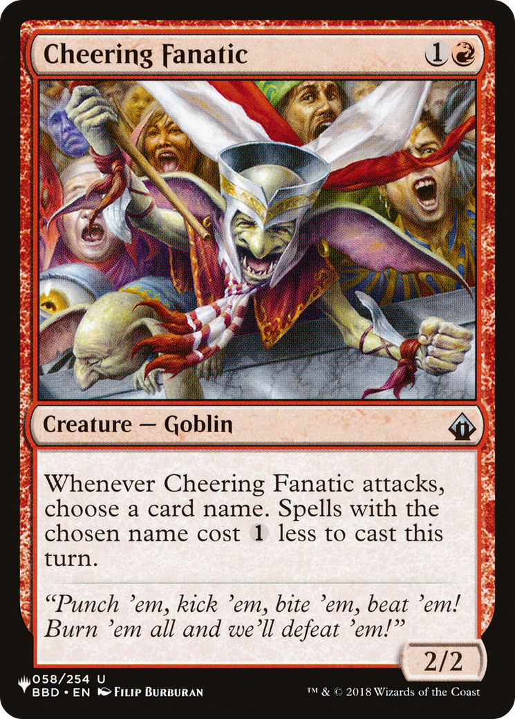 Cheering Fanatic (LIST-BBD-58) [The List]