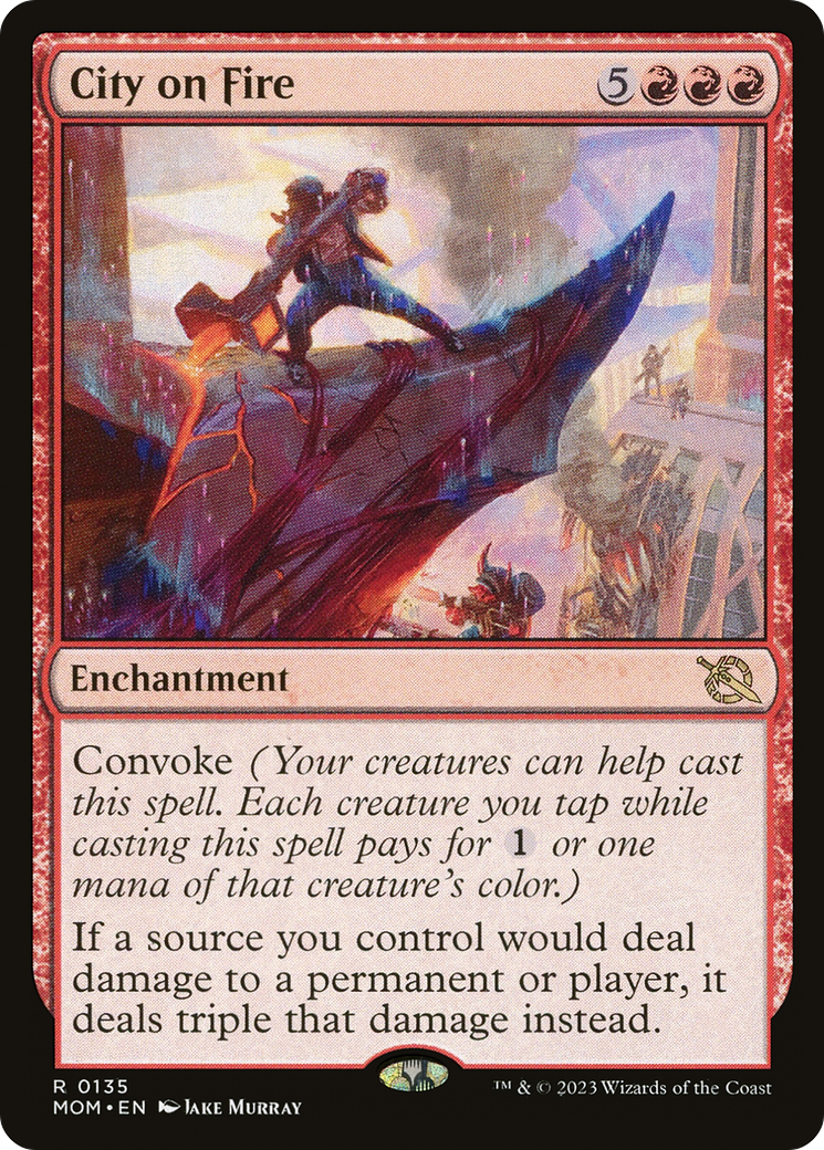 City on Fire (MOM-135) [March of the Machine] Foil