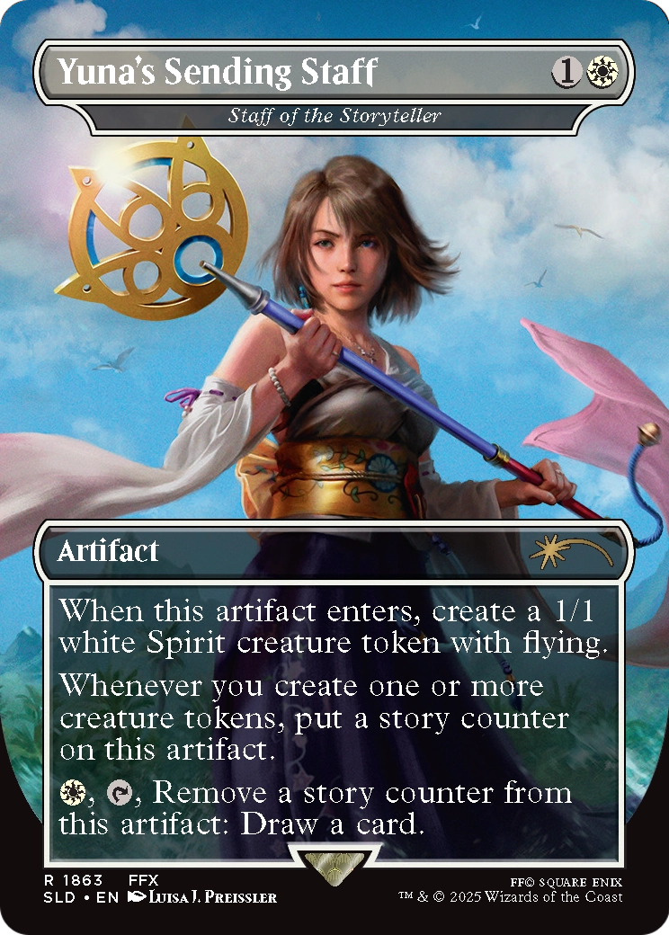 Staff of the Storyteller (SLD-1863) (Borderless) [Secret Lair Drop]