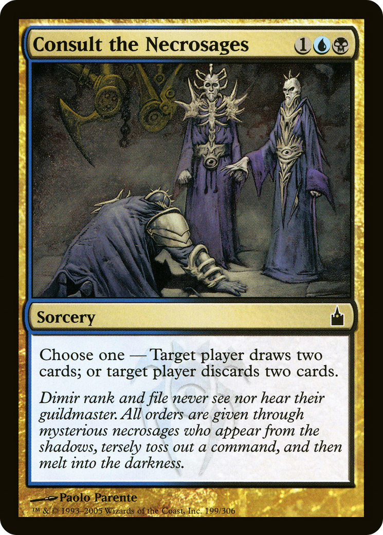 Consult the Necrosages (RAV-199) [Ravnica: City of Guilds] Foil