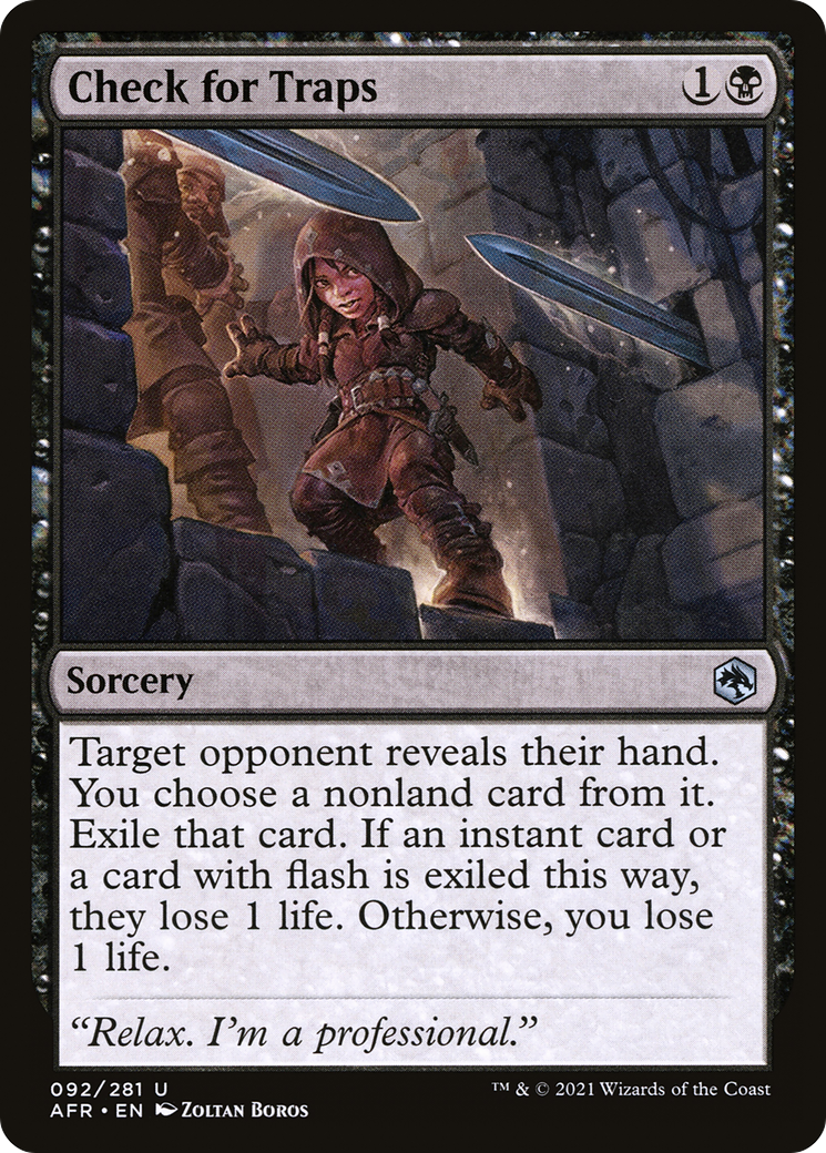 Check for Traps (AFR-092) [Adventures in the Forgotten Realms] Foil