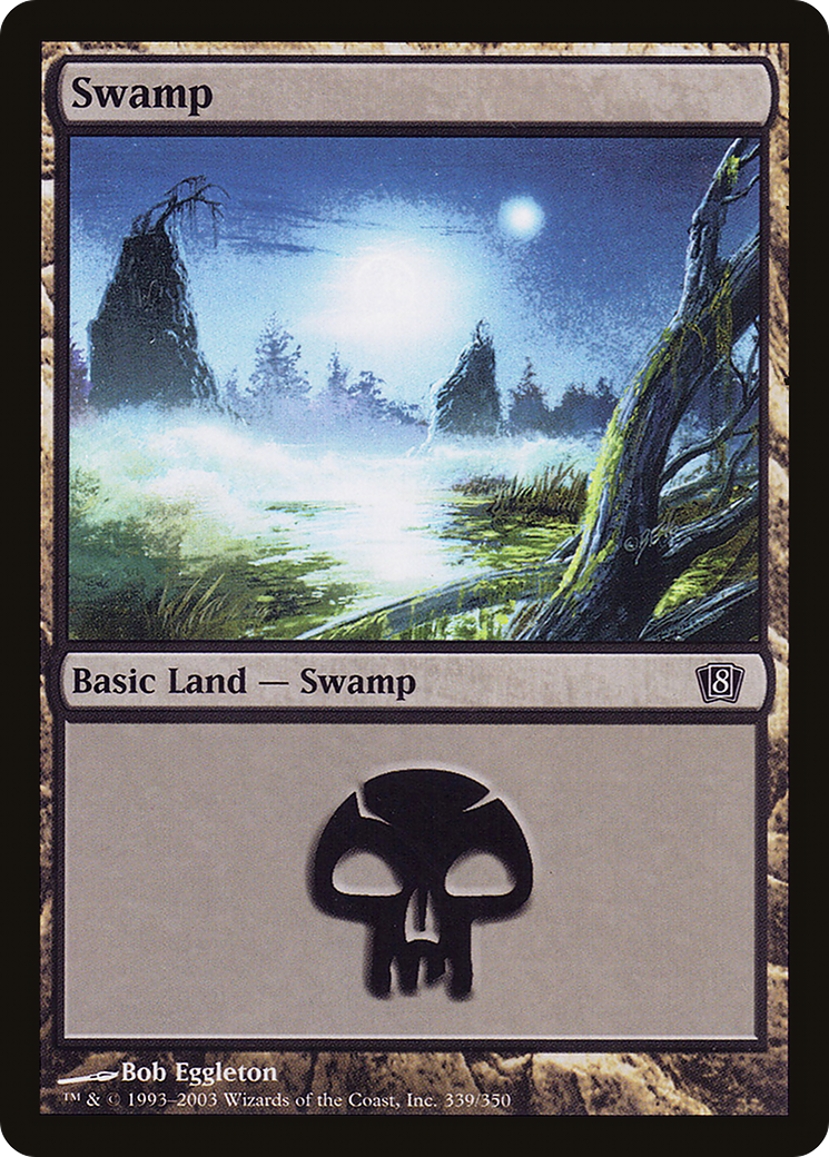 Swamp (8ED-339) [8th Edition] Foil