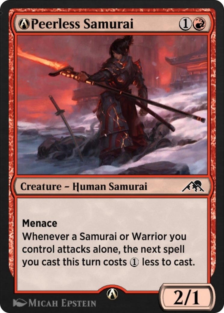 A-Peerless Samurai (NEO-A-156) [Kamigawa: Neon Dynasty]