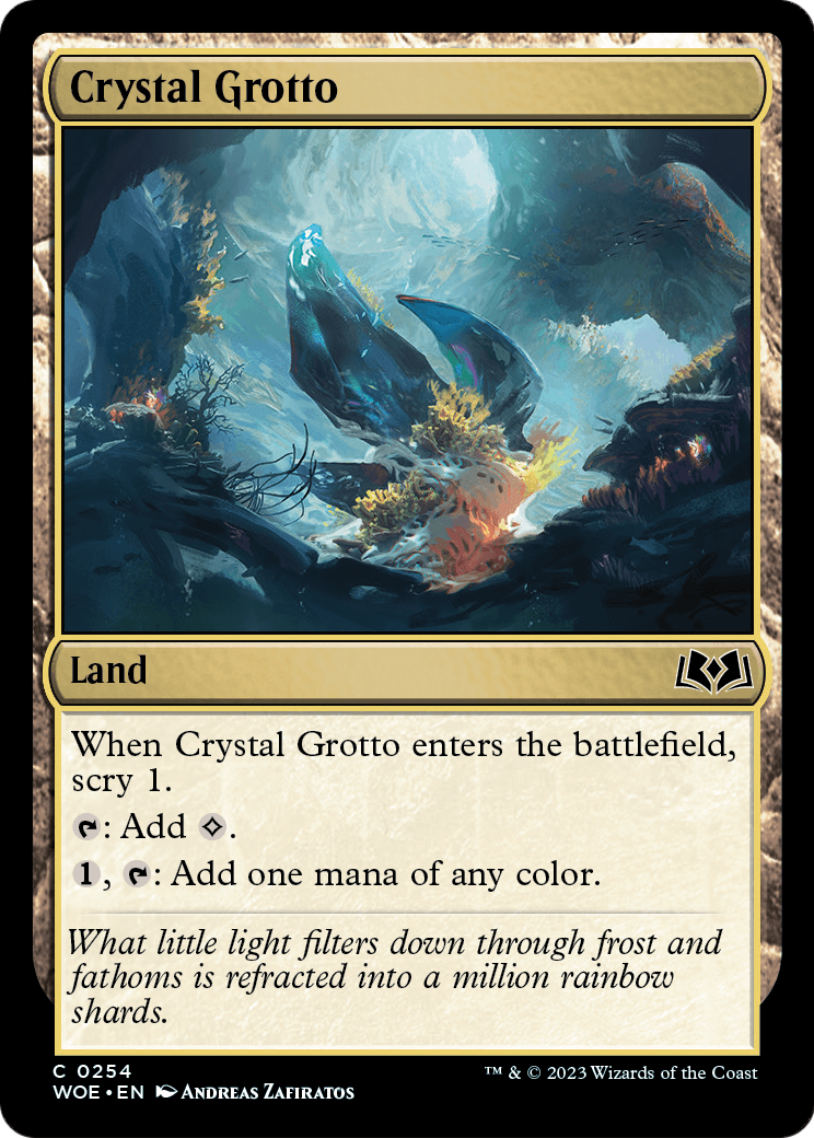 Crystal Grotto (WOE-254) [Wilds of Eldraine]