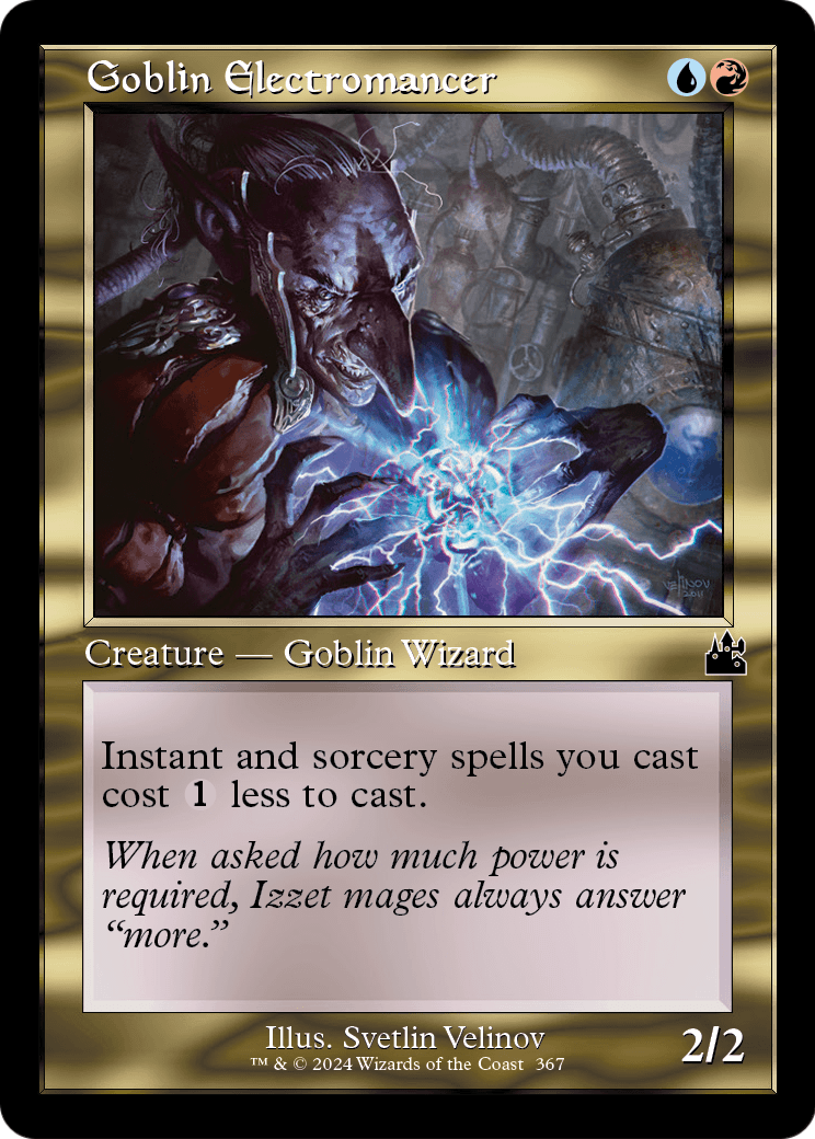 Goblin Electromancer (Retro Frame) (RVR-367) [Ravnica Remastered] Foil