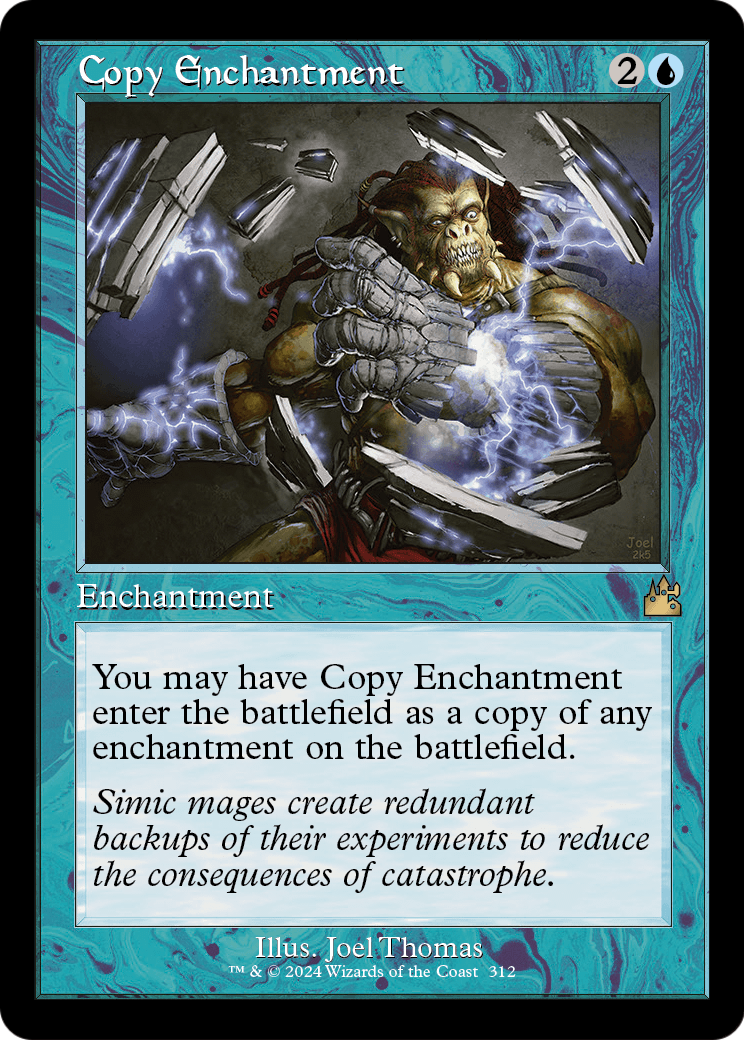 Copy Enchantment (Retro Frame) (RVR-312) [Ravnica Remastered] Foil