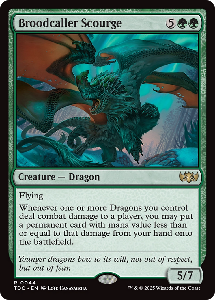 Broodcaller Scourge (TDC-044) [Commander: Tarkir: Dragonstorm]
