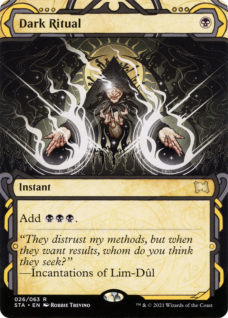 Dark Ritual (STA-026) (Showcase) (Borderless) [Strixhaven Mystical Archive]