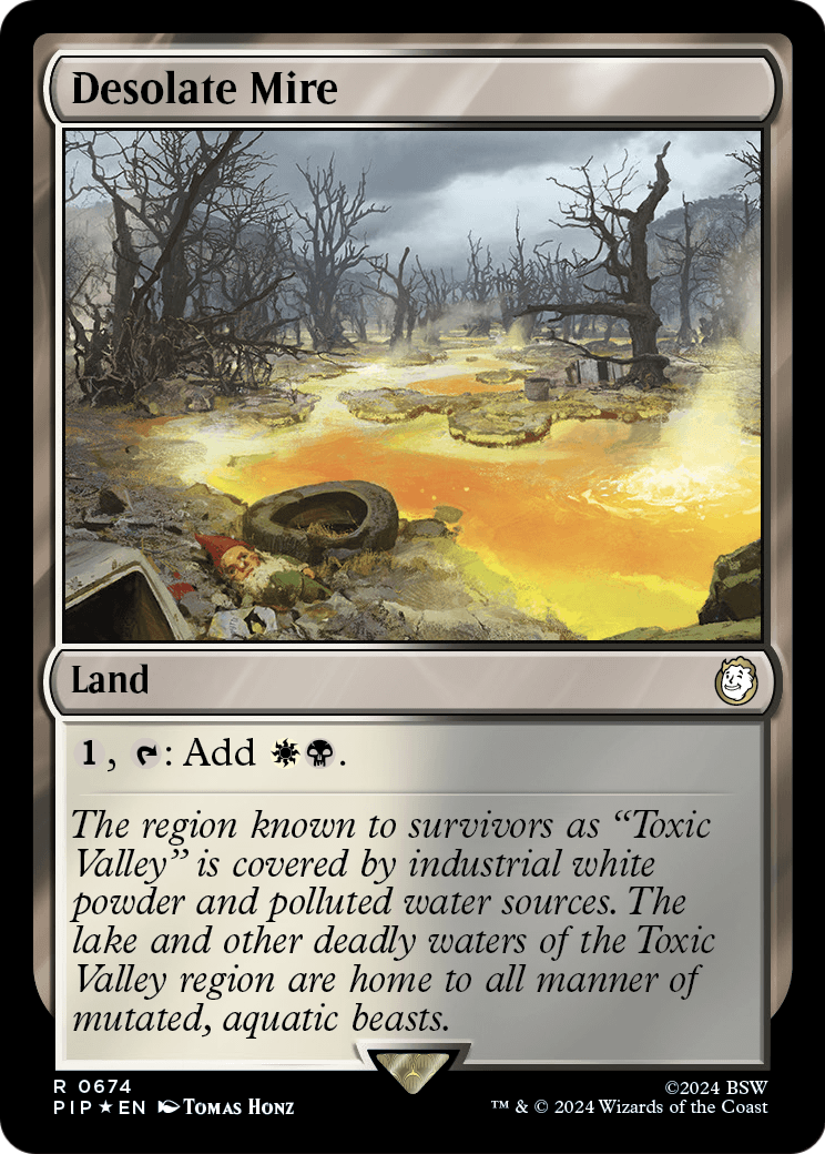 Desolate Mire (Surge Foil) (PIP-674) [Fallout] Foil