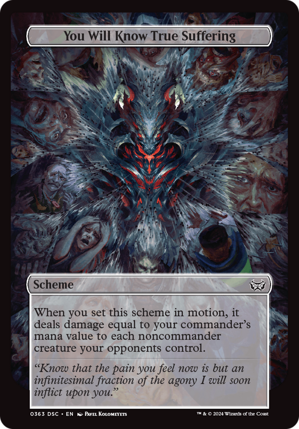 You Will Know True Suffering (Full Art) (A:DSC-363) [Duskmourn: House of Horror Commander]