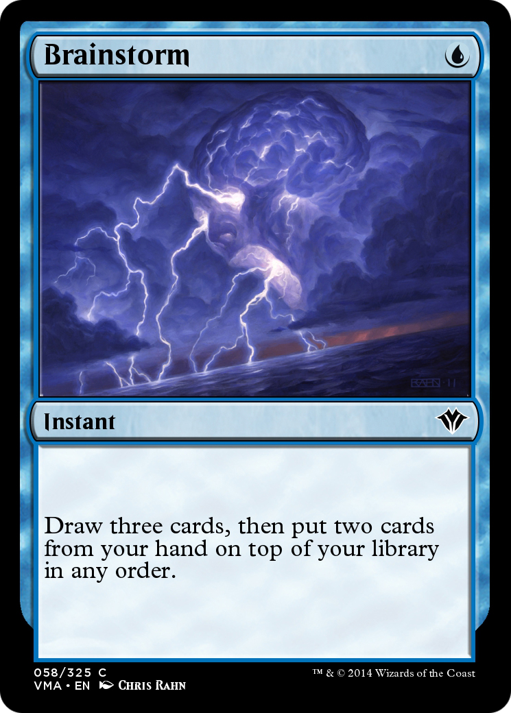 Brainstorm (VMA-058) [Vintage Masters] Foil