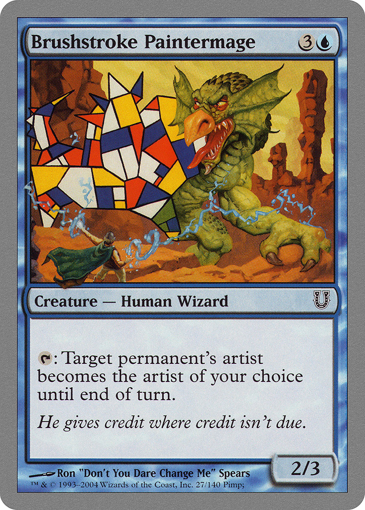 Brushstroke Paintermage (UNH-027) [Unhinged] Foil