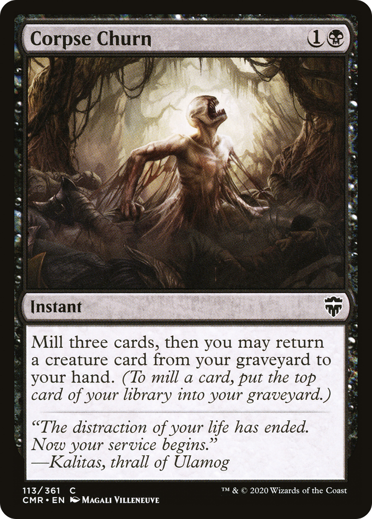 Corpse Churn (CMR-113) [Commander Legends] Foil
