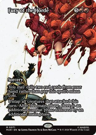 Fury of the Horde (Borderless) (MAR-071) [Marvel Universe Eternal-Legal]