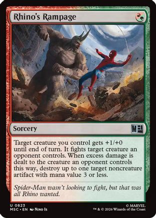 Rhino's Rampage (MSC-823) [Commander: Marvel Super Heroes]