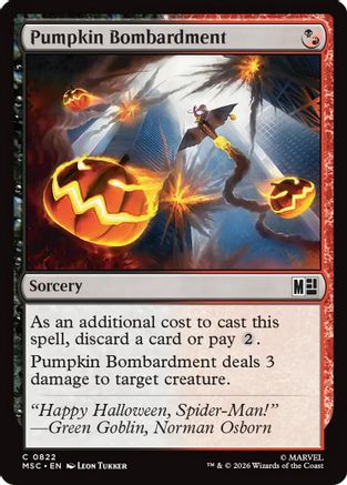 Pumpkin Bombardment (MSC-822) [Commander: Marvel Super Heroes] Foil