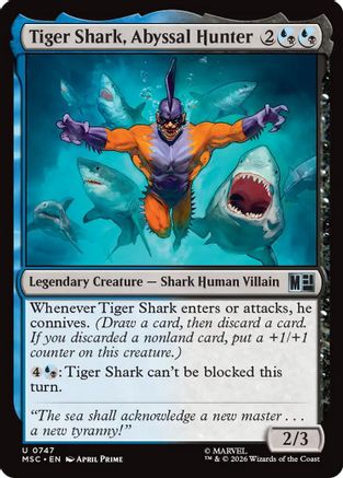 Tiger Shark, Abyssal Hunter (MSC-747) [Commander: Marvel Super Heroes] Foil