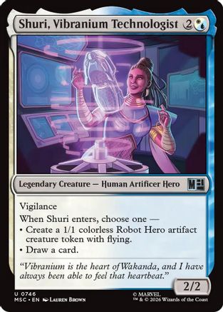 Shuri, Vibranium Technologist (MSC-746) [Commander: Marvel Super Heroes]
