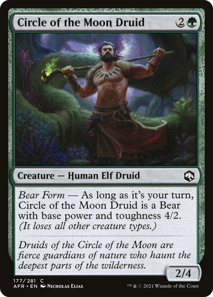 Circle of the Moon Druid (AFR-177) [Adventures in the Forgotten Realms] Foil