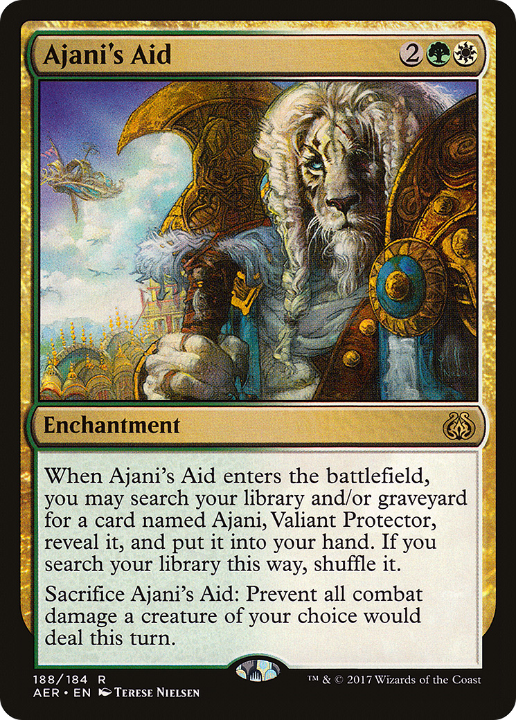Ajani's Aid (AER-188) [Aether Revolt] Foil