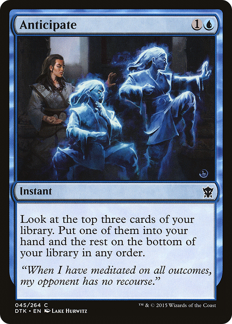 Anticipate (DTK-045) [Dragons of Tarkir] Foil