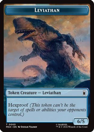 Leviathan // Food Double-Sided Token (MSH-5 // 19) [Marvel Super Heroes]