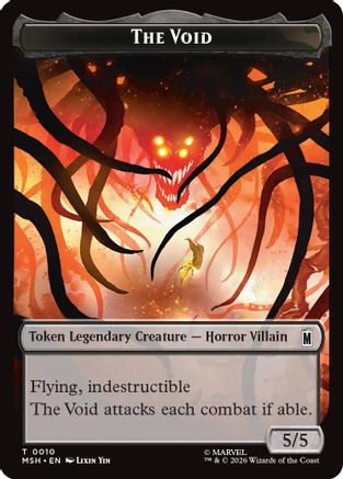The Void // Squirrel Double-Sided Token (MSH-10 // 14) [Marvel Super Heroes] Foil