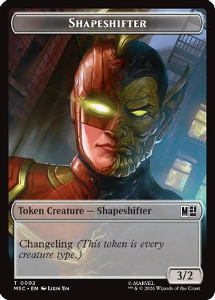 Shapeshifter // Ape Villain Double-Sided Token (MSC-2 // 10) [Commander: Marvel Super Heroes] Foil