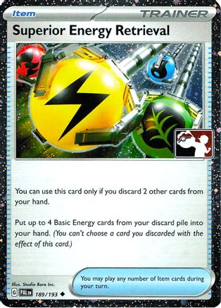 Superior Energy Retrieval (Cosmos Holo) (189/193) [Prize Pack Series Cards] Holofoil - Uncommon