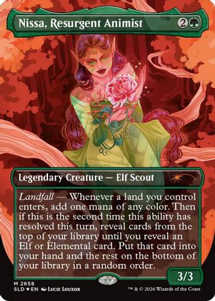 Nissa, Resurgent Animist (SLD-2658) [Secret Lair Drop Series] Foil