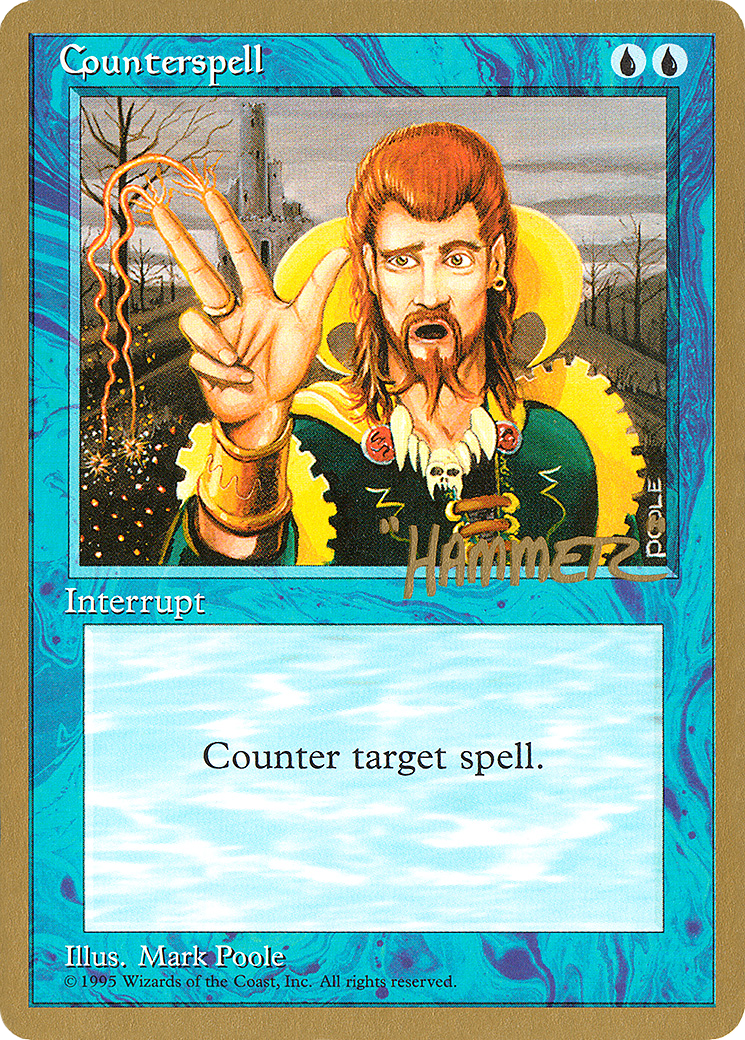 Counterspell - 1996 Shawn "Hammer" Regnier (4ED) [Pro Tour Collector Set]