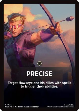 Precise Theme Card (MSC-017) [Commander: Marvel Super Heroes]