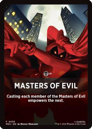 Masters of Evil Theme Card (MSC-035) [Commander: Marvel Super Heroes]