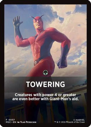 Towering Theme Card (MSC-057) [Commander: Marvel Super Heroes]