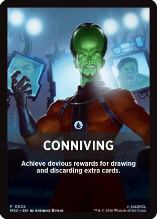 Conniving Theme Card (MSC-024) [Commander: Marvel Super Heroes]