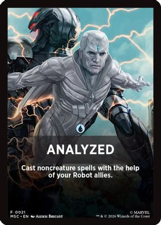 Analyzed Theme Card (MSC-021) [Commander: Marvel Super Heroes]