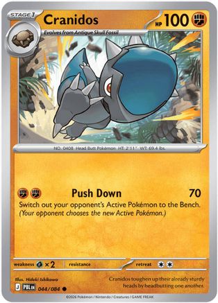 Cranidos (044) [ME05 Pitch Black] Reverse Holofoil - Common