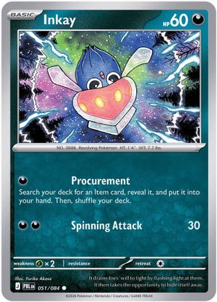 Inkay (051) [ME05 Pitch Black] Reverse Holofoil - Common
