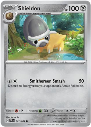 Shieldon (061) [ME05 Pitch Black] Reverse Holofoil - Common