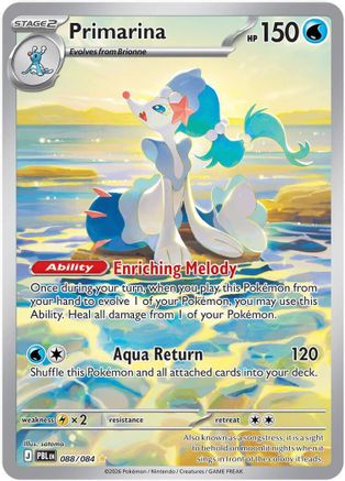 Primarina (088/084) [ME05 Pitch Black] Holofoil - Illustration Rare