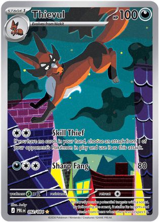 Thievul (092/084) [ME05 Pitch Black] Holofoil - Illustration Rare