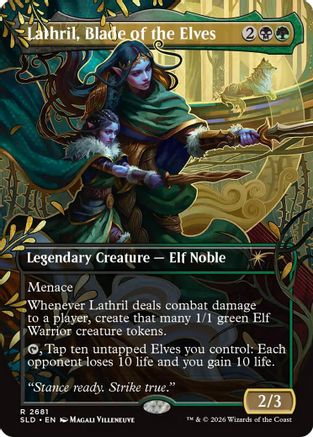 Lathril, Blade of the Elves (SLD-2681) [Secret Lair Drop Series]