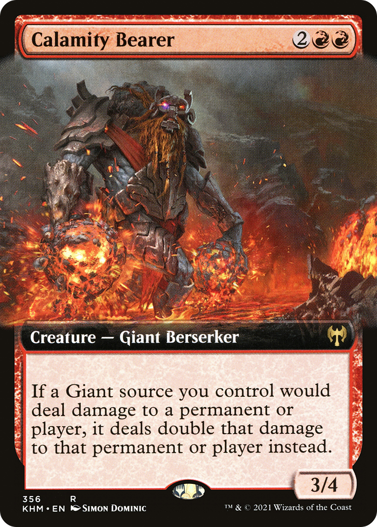 Calamity Bearer (Extended Art) (KHM-356) [Kaldheim] Foil