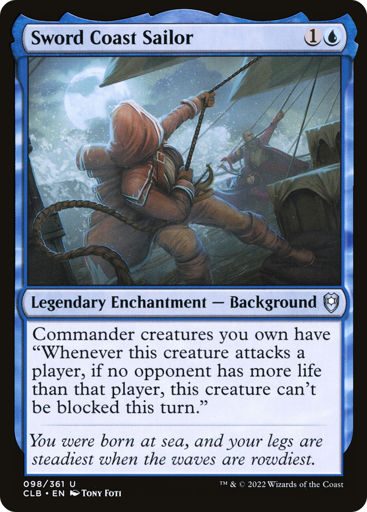 Sword Coast Sailor (CLB-098) [Commander Legends: Battle for Baldur's Gate] Foil