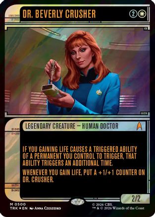 Dr. Beverly Crusher (Showcase) (Surge Foil) (TRK-500) [Star Trek] Foil