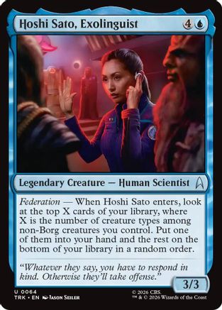 Hoshi Sato, Exolinguist (TRK-064) [Star Trek] Foil