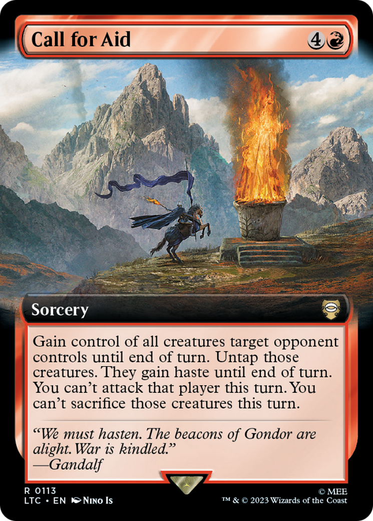 Call for Aid (Extended Art) (LTC-113) [Tales of Middle-earth Commander] Foil